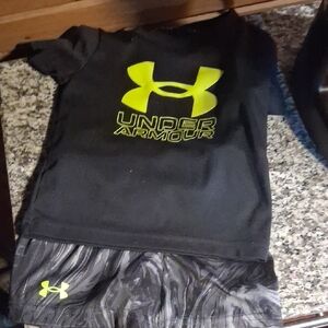 Under Armour Kids Tee with Neon Logo